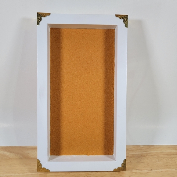 Gamming Dice Tray Real Wood Table Top Games white and gold - Picture 2 of 8